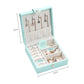 Single-Layer PU Simple Jewelry Storage Box Creative Portable Jewelry Box Earrings Ring Small Jewelry Box