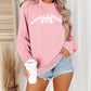 Letter printed long sleeved hoodie