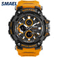 SMAEL 1802D Sport Watch Dual Time Men Watches 50m WaterproofMale Clock  Military Watches for Men  Shock Resisitant Sport Watches Gifts