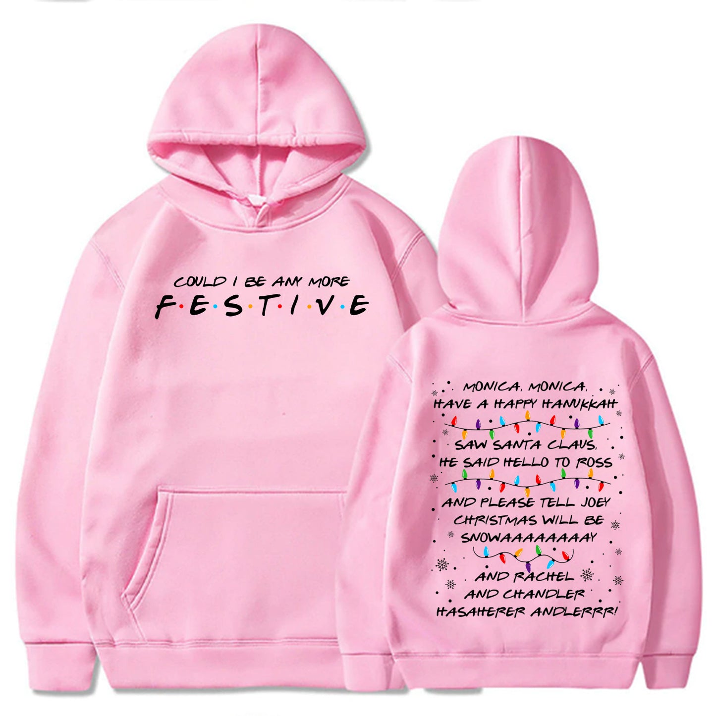 Festive Friends Series Hoodie Christmas Sweatshirt