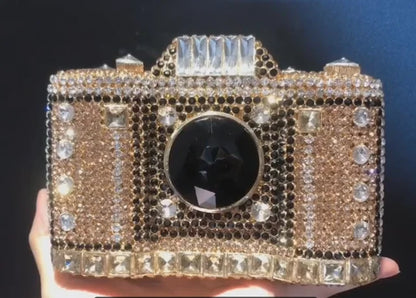 Fashion Woman Luxury Gala Dinner Party Clutches Bags Ladies Camera Evening Purses Wedding Bridal Evening Bags Prom Clutch Purse