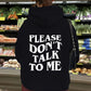 Hooded long sleeved fleece hoodie with letter print on top