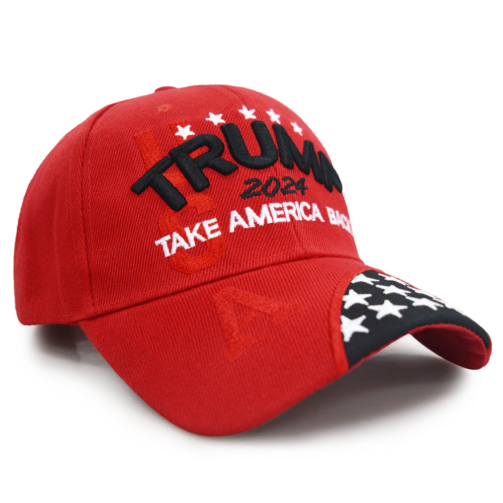 American embroidered baseball cap Trump peaked cap sun protection sun hat couple style sports cap