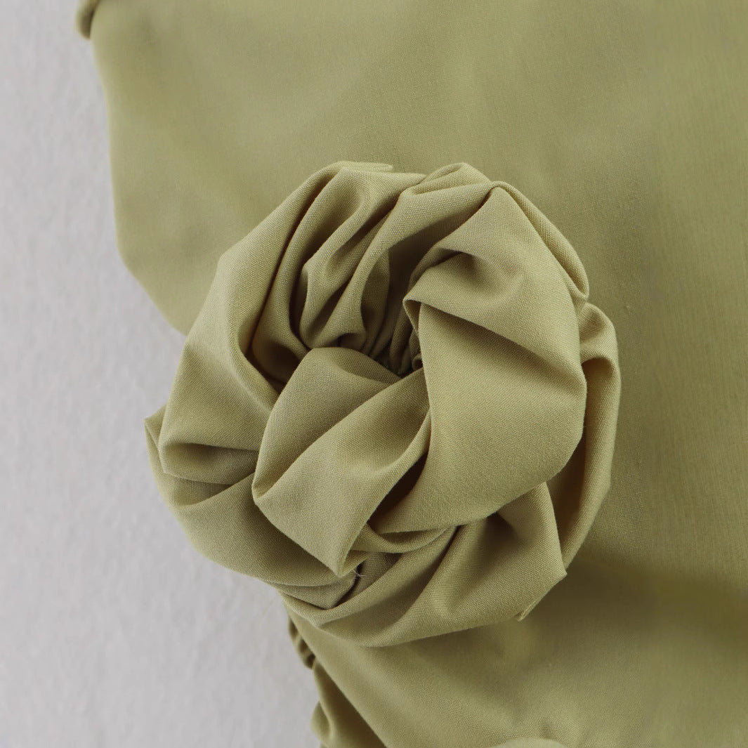 Fashion niche decorative strapless short dress for women