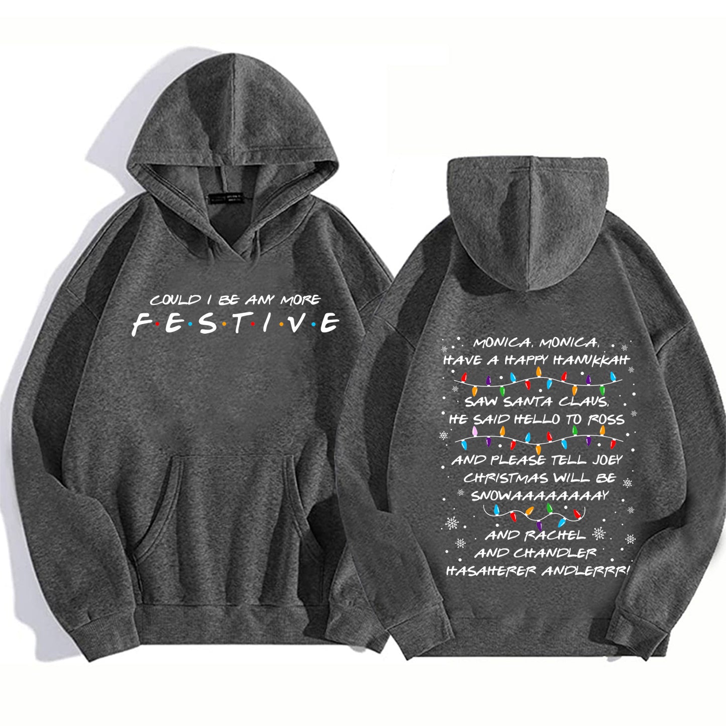 Festive Friends Series Hoodie Christmas Sweatshirt
