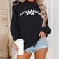 Letter printed long sleeved hoodie