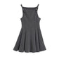 Fashion casual shoulder bow sleeveless dress for women