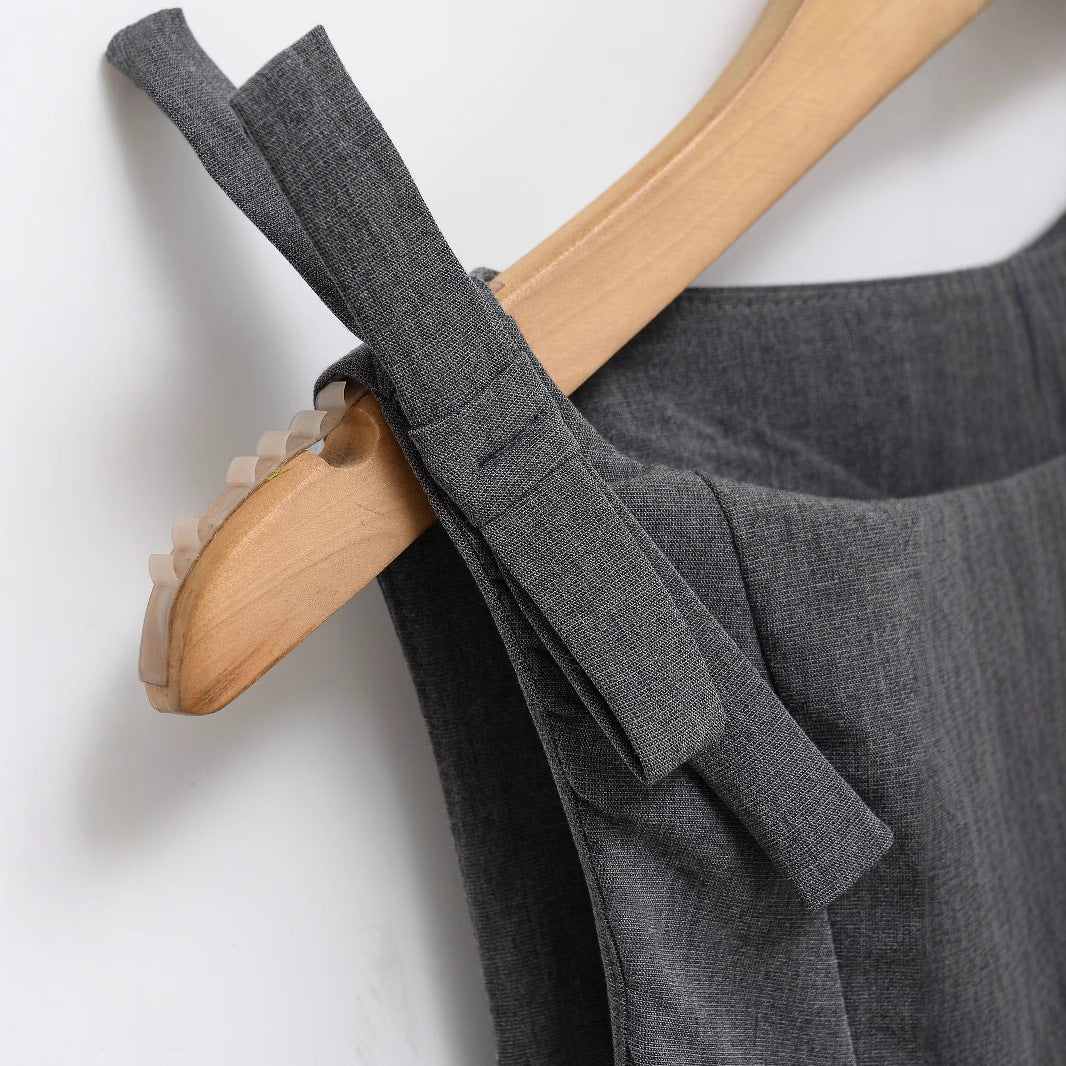Fashion casual shoulder bow sleeveless dress for women