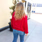 Casual Loose Sweatshirt for Women Holiday Fashion