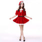 Christmas costume Winter women's red Christmas costume stage performance costume
