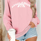 Letter printed long sleeved hoodie