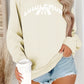 Letter printed long sleeved hoodie
