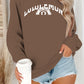 Letter printed long sleeved hoodie