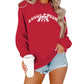 Letter printed long sleeved hoodie