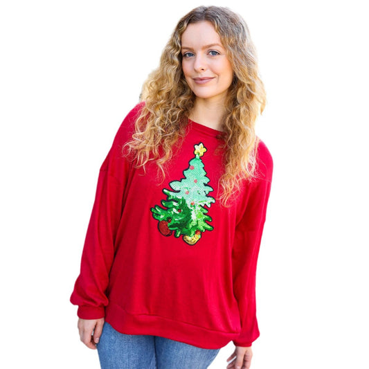 Casual Loose Sweatshirt for Women Holiday Fashion