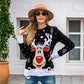 Christmas Deer Jacquard Women's Sweater