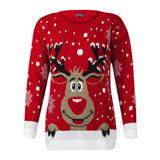 Christmas Deer Jacquard Women's Sweater