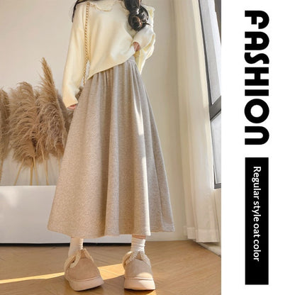 Mid Length Loose Fitting Womens Skirt