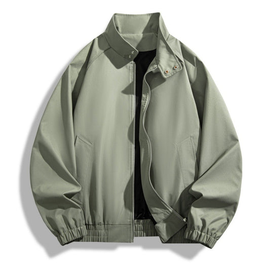 Stand Collar Jacket For Men Loose Casual Jacket