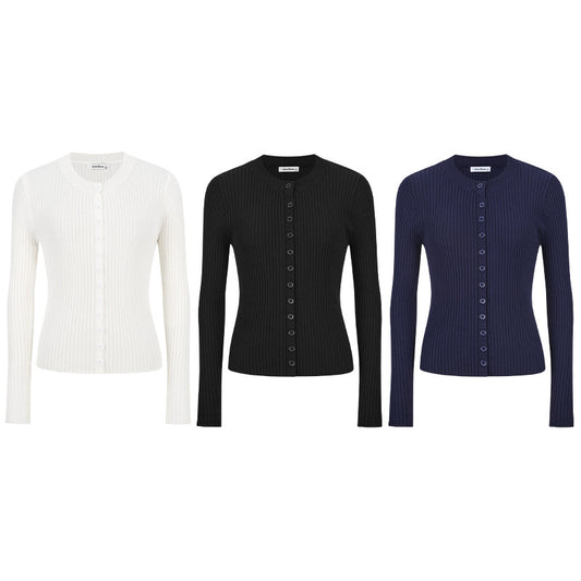 Single-breasted Knitted Cardigan Jacket